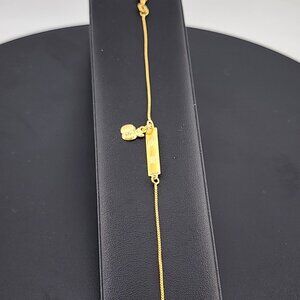 Brazilian 18k Gold Filled Bracelet with Apple Charm